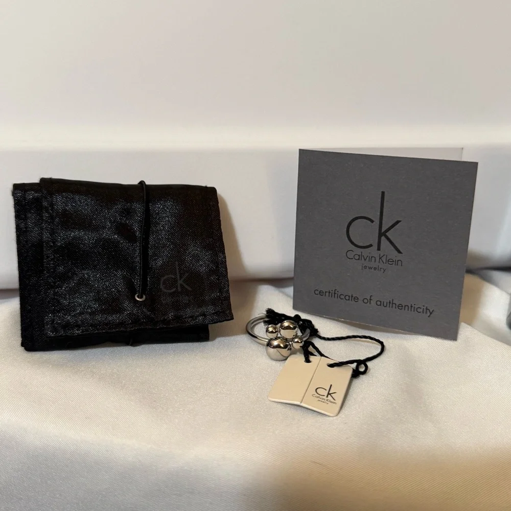 Calvin Klein Stainless Steel Fidget Spinning Ring